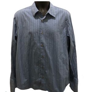 ⭐️3/$30! Like new, CALVIN KLEIN blue stripe sz Lg